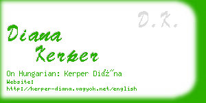 diana kerper business card